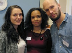 Denise Madsen från Maskrosbarn, Maria Soares Lindberg och Jonas Söderlund från Barnrättsbyrån.
