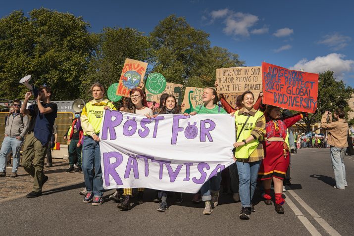 Fridays For Future, Stockholm 9 september 2022. Foto: Anders Löwdin